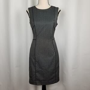 H&M Women Casual Bodycom Black and White Dress - Size 6